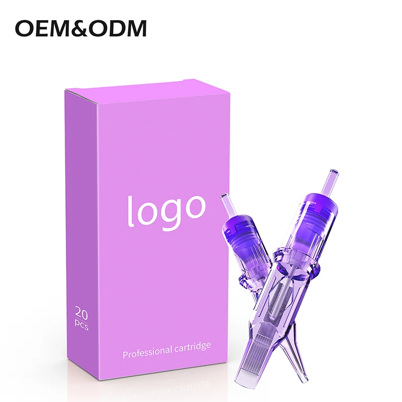 Professional 20PCS Disposable Tattoo Needles for Mesotherapy Korean Supply Permanent Eyebrow Lips Makeup Cartridge Needles