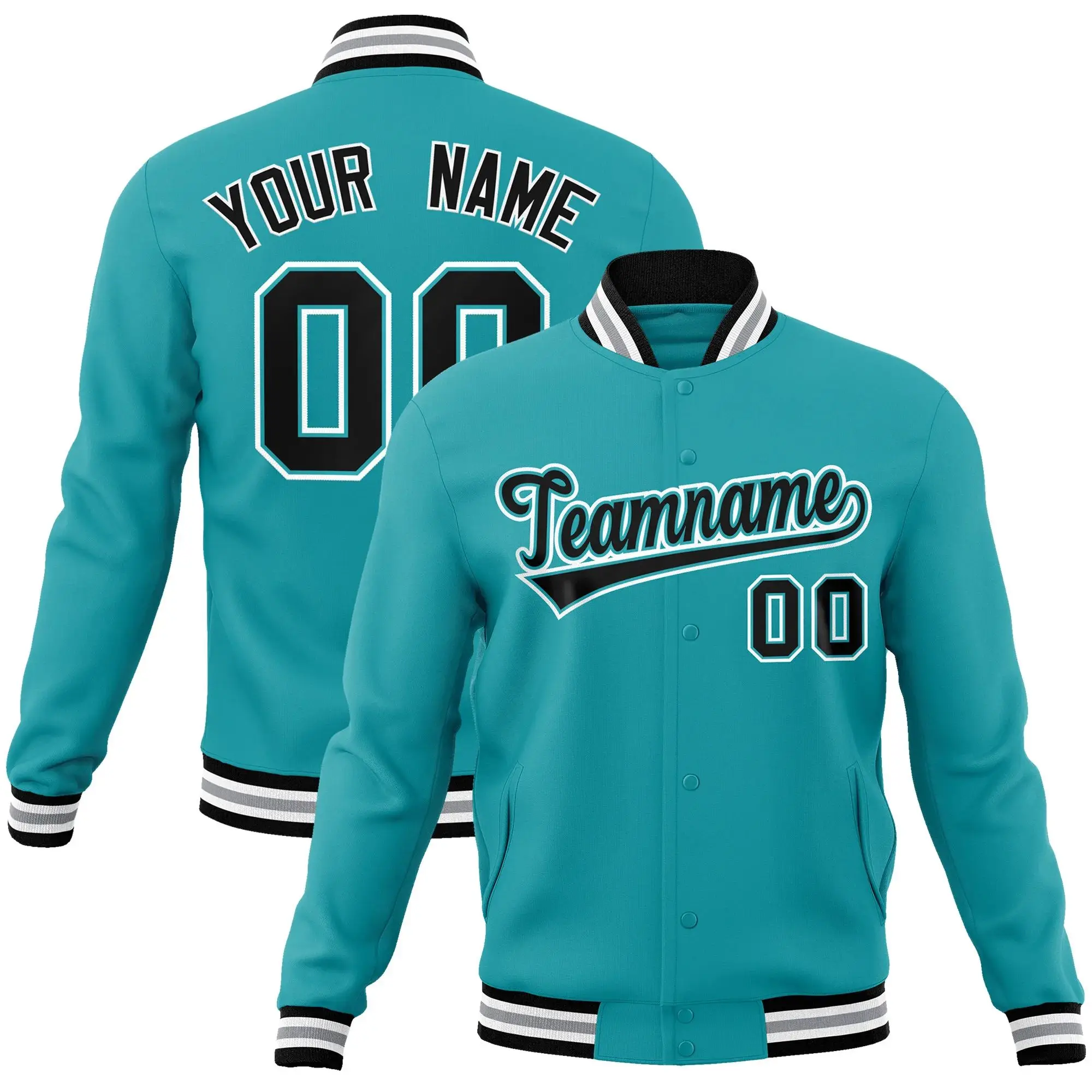 Custom Baseball Jacket Classic Style Cotton Jacket Personalized Team Name Number Logo Sports Uniform