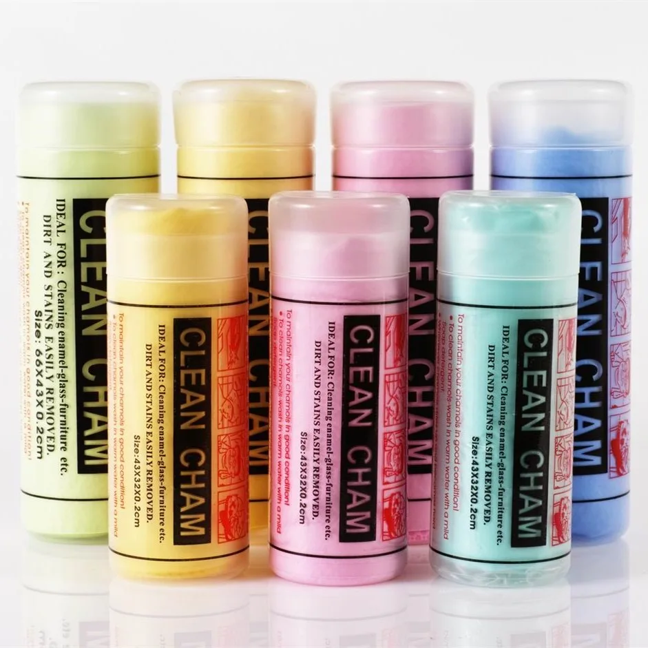 SEQ Fast Drying customized Logo Synthetic car shammy chamois cloth