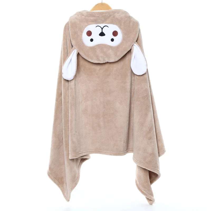 Индивидуальные мягкая детская одежда с мультяшными животными, мягкие банные полотенца из микрофибры набор детское полотенце с капюшоном