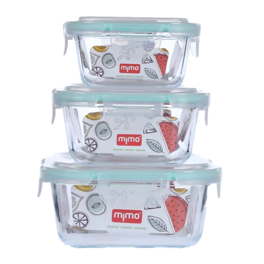 Cheapest Borosilicate Glass Food Container Storage Set