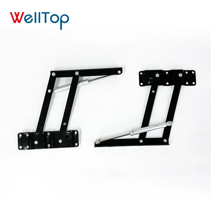 14.044 Furniture Hardware Top Table Lifting Mechanism Support Bracket Gas Spring Hydraulic Hinges Coffee Folding Table Mechanism