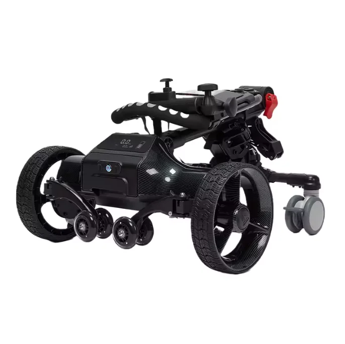 Golf Trolleys Remote Control Golf Caddy 36-45 Holes Battery Capacity Electric foldable Black Motor Golf Bag Cart