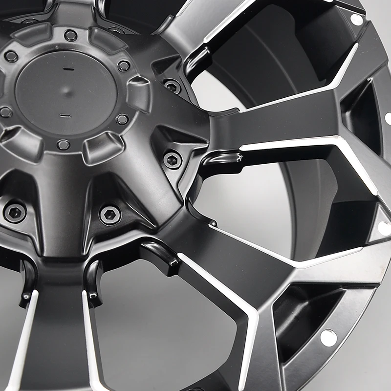 16 17 18 20 inch off-road modified upgraded wheel SUV 4x4 black 6 * 139.7/135 /114.3/130vintage mesh concave design5*127