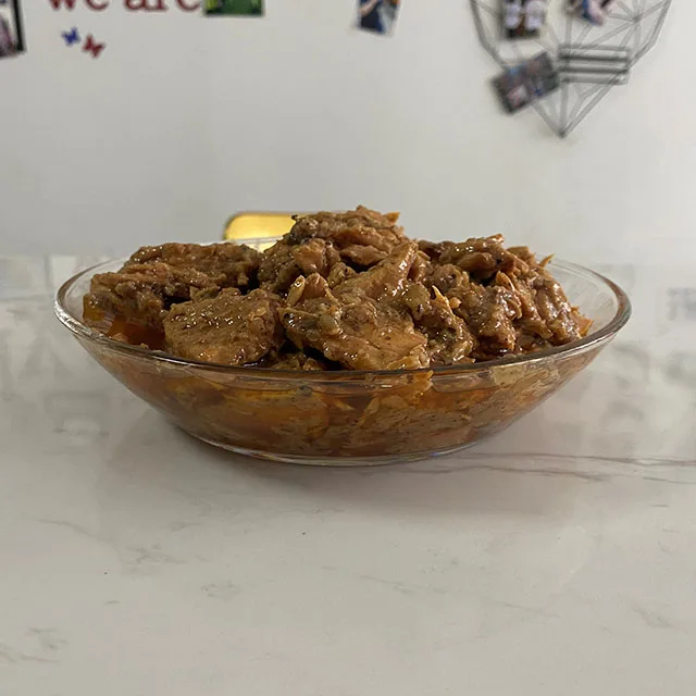 Cheap price large capcity instant food black pepper chicken self heating ready to eat