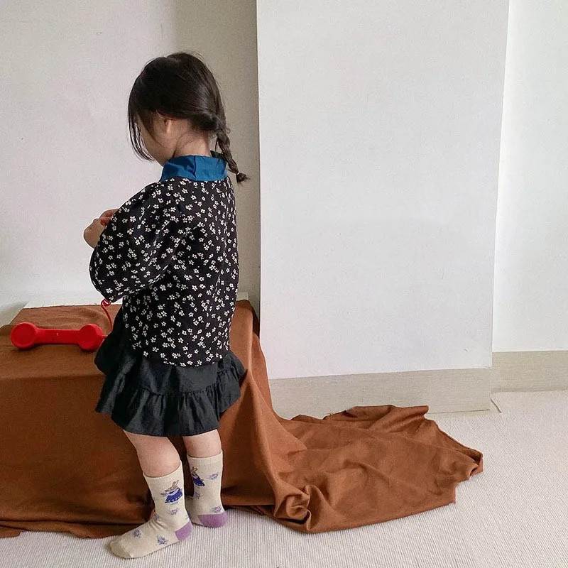 Free samples Autumn Middle Tube Checkered Baby Socks Cute Cartoon Bunny Baby Socks Flower Berry Baby Girl Socks