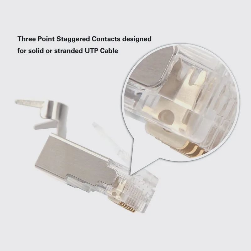 Glory Cat 7 rj45 Connector Network RJ45 8p8c Plug Connectors