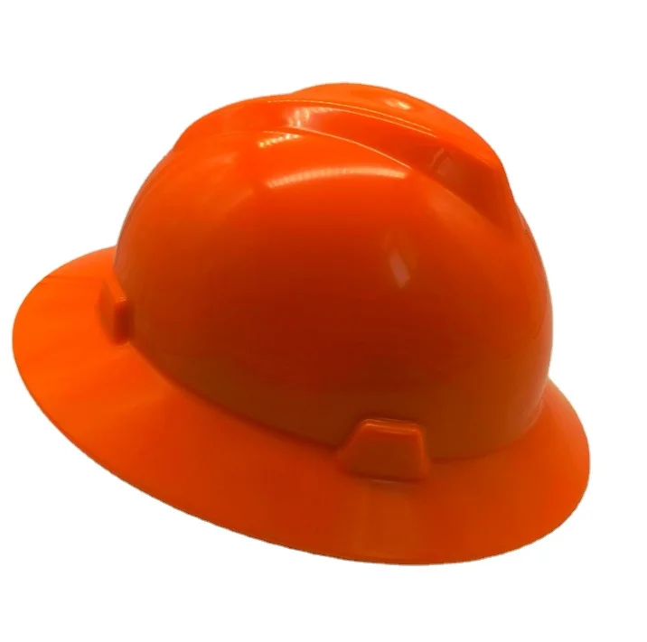 ANSI HDPE reinforced splash guard styles Light Weight Construction hard hats miner industrial safety helmet