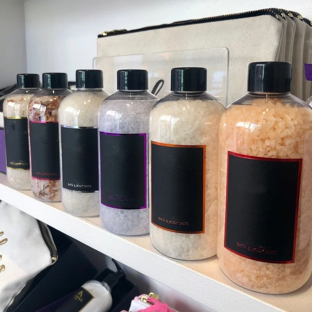 Wholesale Custom Private Label Natural Himalayan Relaxing Sea Bath Salt Soak Relaxing Spa Shower Lavender Rose Bath Salt