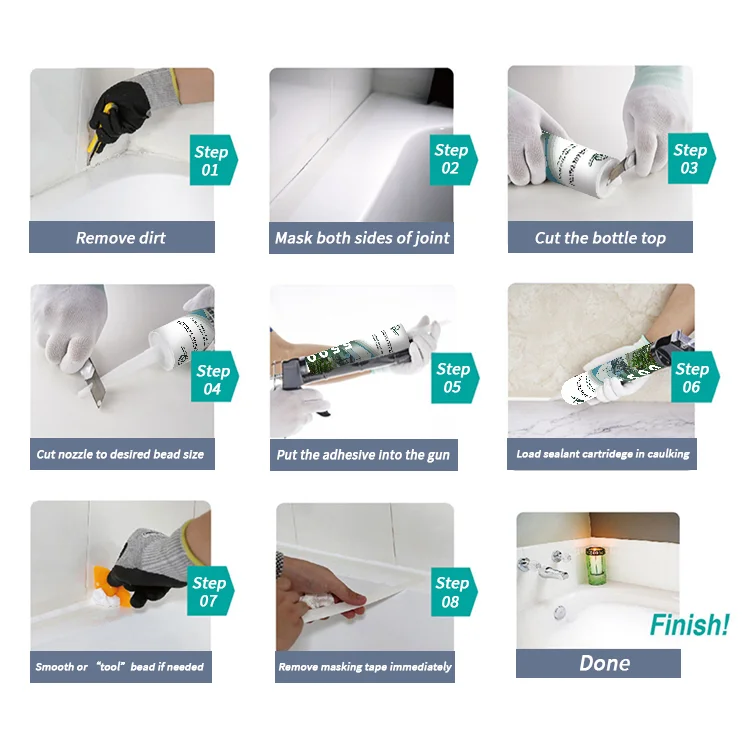 high-quality sealant long service period modified silane mildew-proof MS sealant for glass wood floor