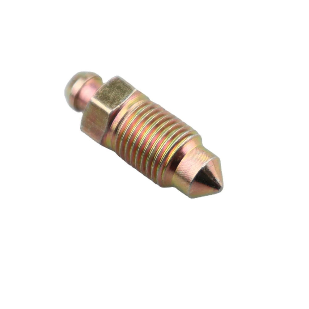 Custom CNC Turning Steel Brass Steel Bleeder Screw Bleed For Car Part