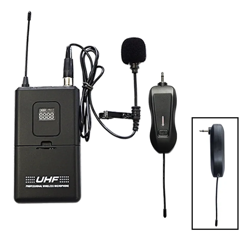 EPXCM Headset Mic Collar Lavalier Lapel UHF Single Channel 3.5mm Wireless Microphone For Teacher Interview Church streaming clip