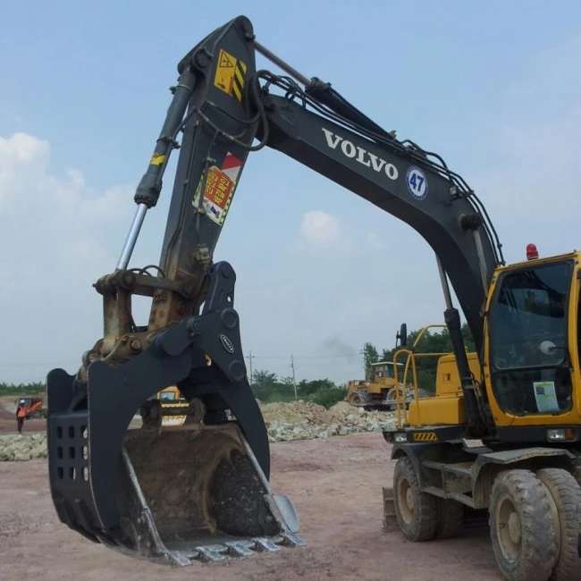 Kangto Hydraulic Rotatable Grapple KTMG800 Stone Grapple Wood Clamp Log Grab Sugar Cane Grapple for Hyundai Doosan Excavators