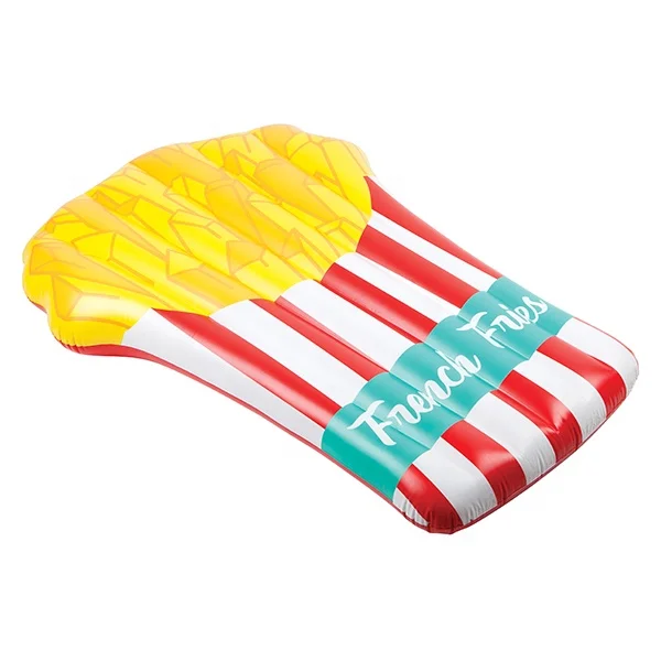 beach side pool party accessories inflatable french fries float mattress