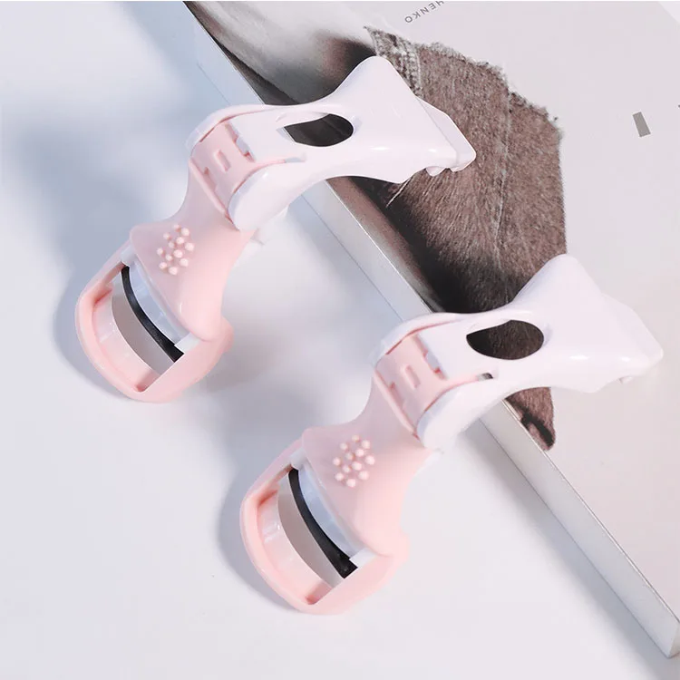 Makeup Tools False Wholesale Plastic Cute Pink Mini Small Makeup Eyelash Curler Applicator