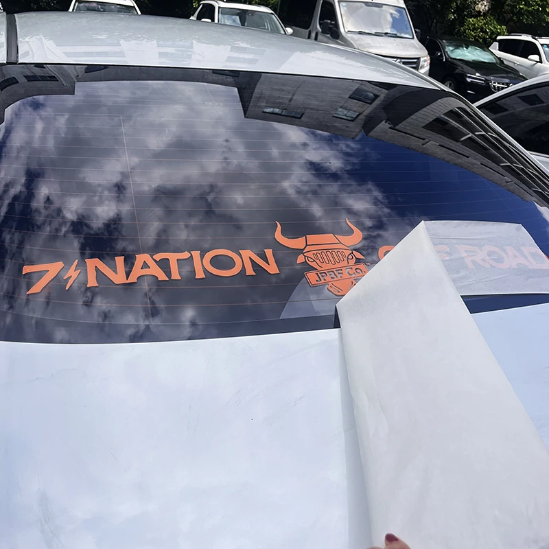 Waterproof UV Resistant Vehicle Transfer Anime Car Rear Windshield Banner Stickers Custom Vinyl Die Cut Window 3d Car Decal