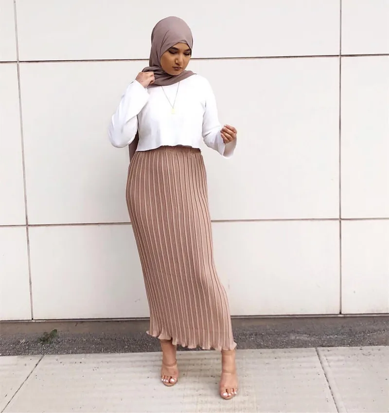 
MXCHAN Fashion muslim skirts long skirt for muslim women 