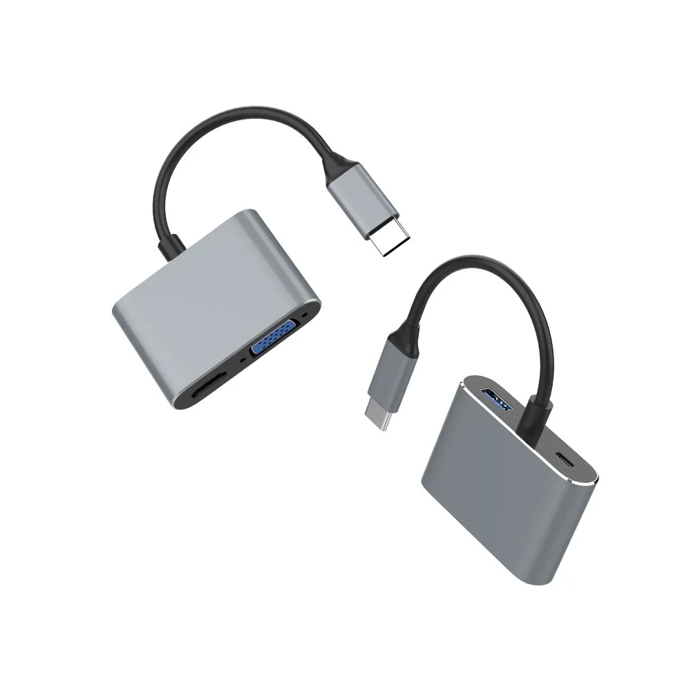 
USB Dock Chromebook 4in1 PD for Macbook usb c to usb 3.0 hub hd mi VGA 