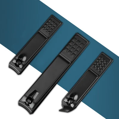 YUXI New Style Black Nail Clipper Set Professional Stainless Nail Cuticle Clippers Manicure Set Tools