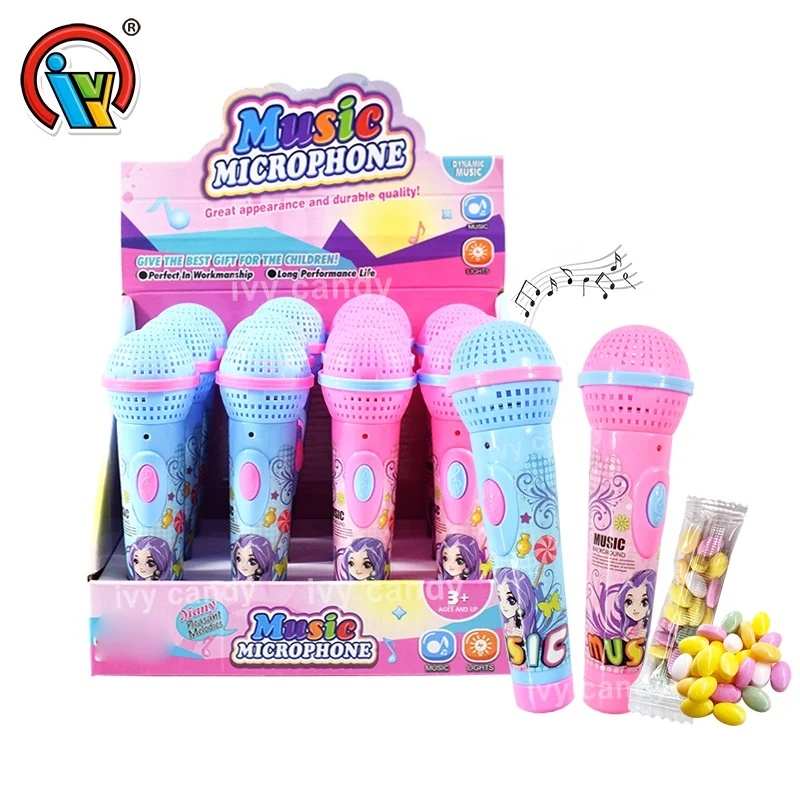 Microphone musical kids toy candy