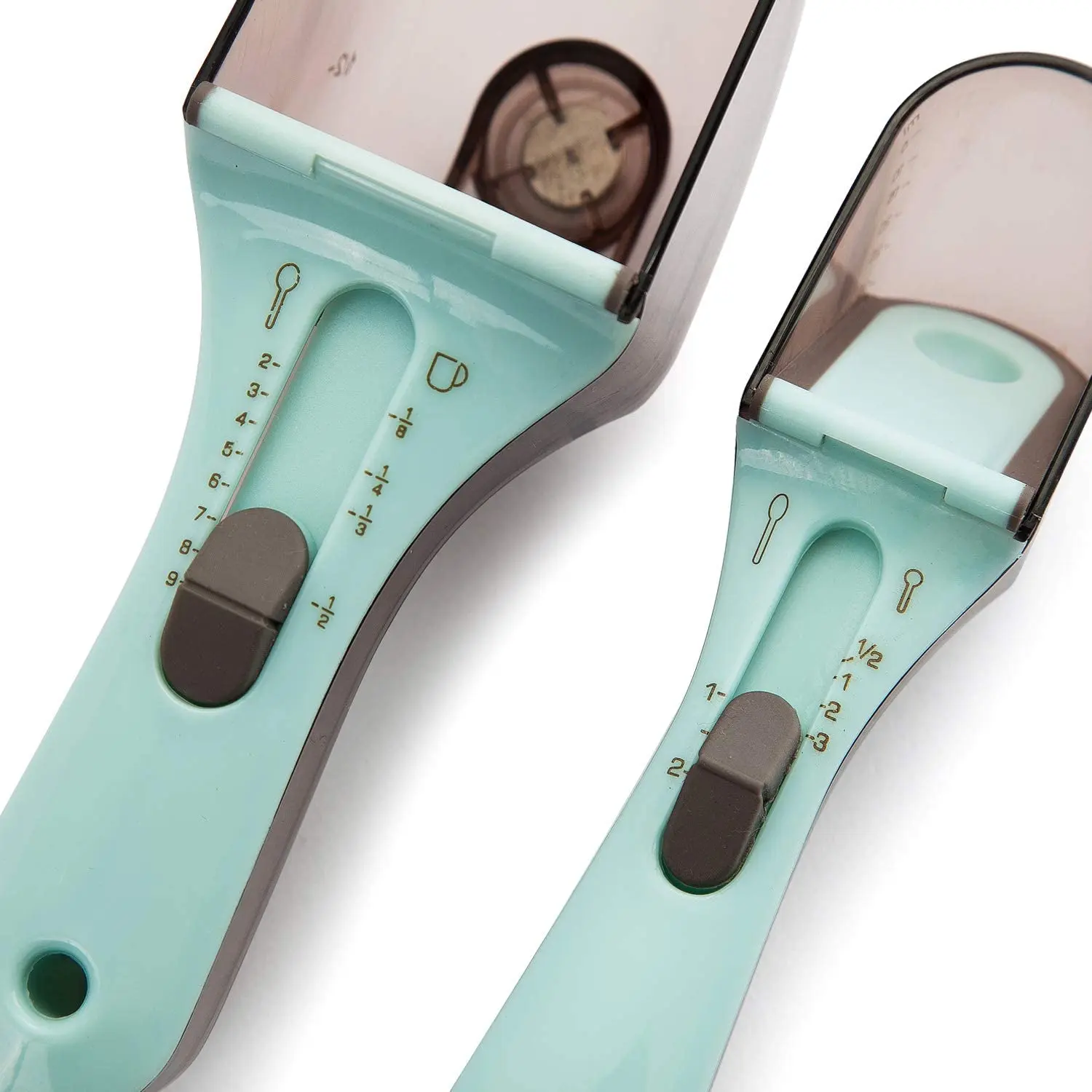 Adjustable Measuring Spoon Precise Spoon with Scale Plastic Measuring Cup and Spoon Set