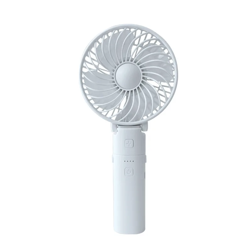 New Creative USB Portable Electric Low Noise Fans Rechargeable Folding Handheld Mini Fan With Power Bank Function