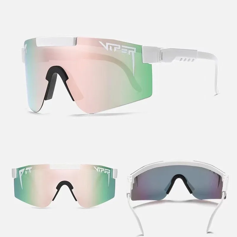 Durable Pit Vipers Polarized Mirrored Lenses Sunglasses Male Female Fashionable Windproof Cycling Sunglasses