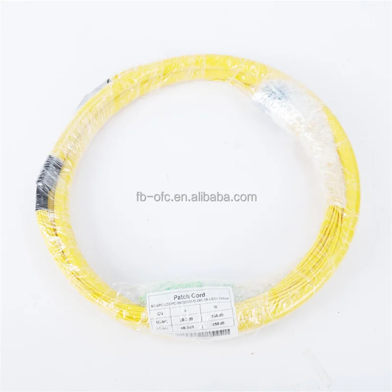Wholesale Price 2.0mm 3.0mm Indoor Fiber Optic Breakout Patch Cord 24 cores G657A2 Trunk Cable LC to SC Single Mode SM