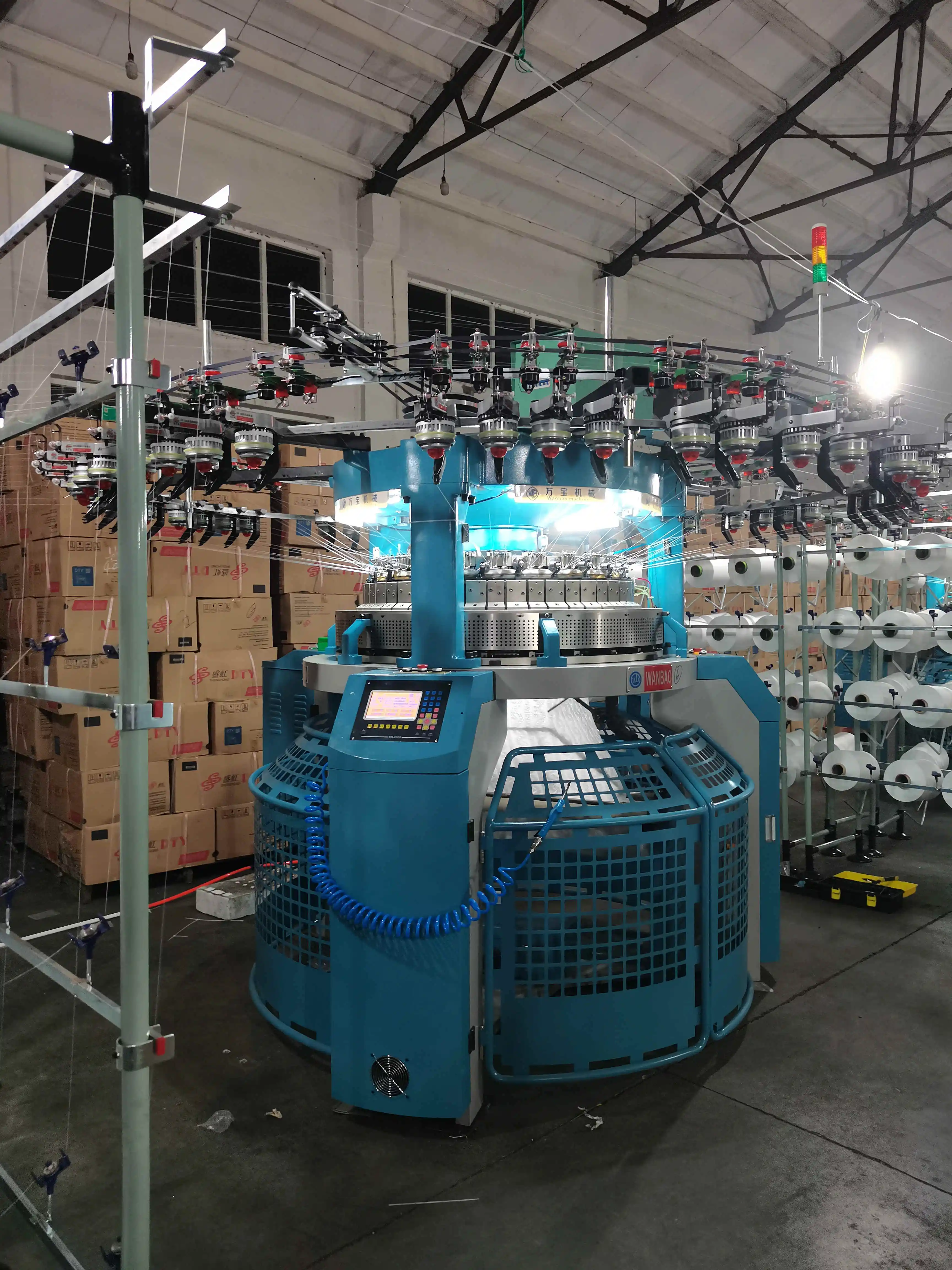 WANBAO полностью автоматическая машина для вязания жаккардовой ткани