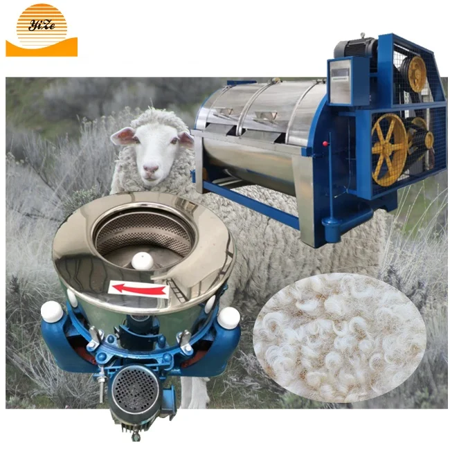 
Raw sheep wool washing dewater machine wool drying carding machine for wool processing machine 