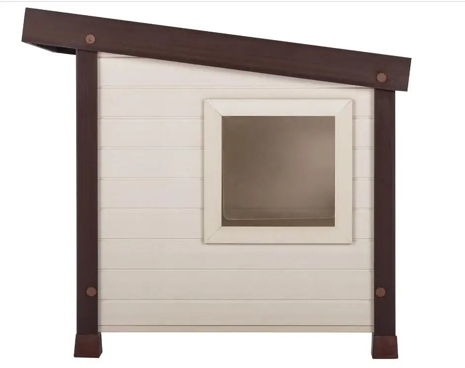 WoodVille Solid Wood Cat House Waterproof Outdoor Solid Wood Custom Cat Cage Wooden