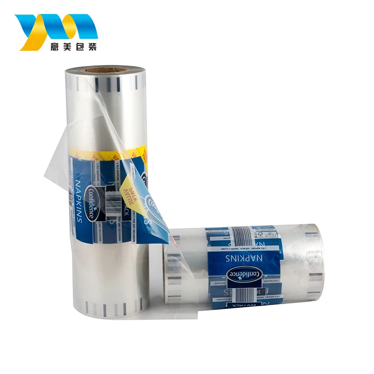 Custom printed high quality ldpe plastic tissue toilet paper plastic packaging bags