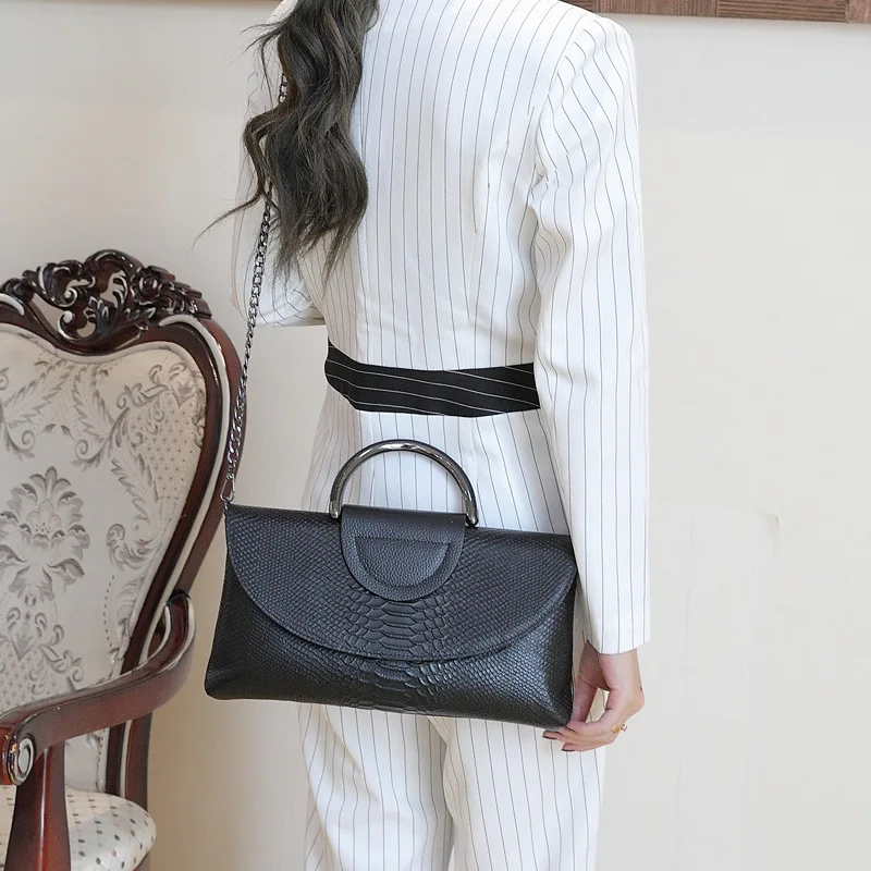 WESTAL handbags top handle genuine leather clutch bag women fashion chain shoulder bags women handbags ladies luxury