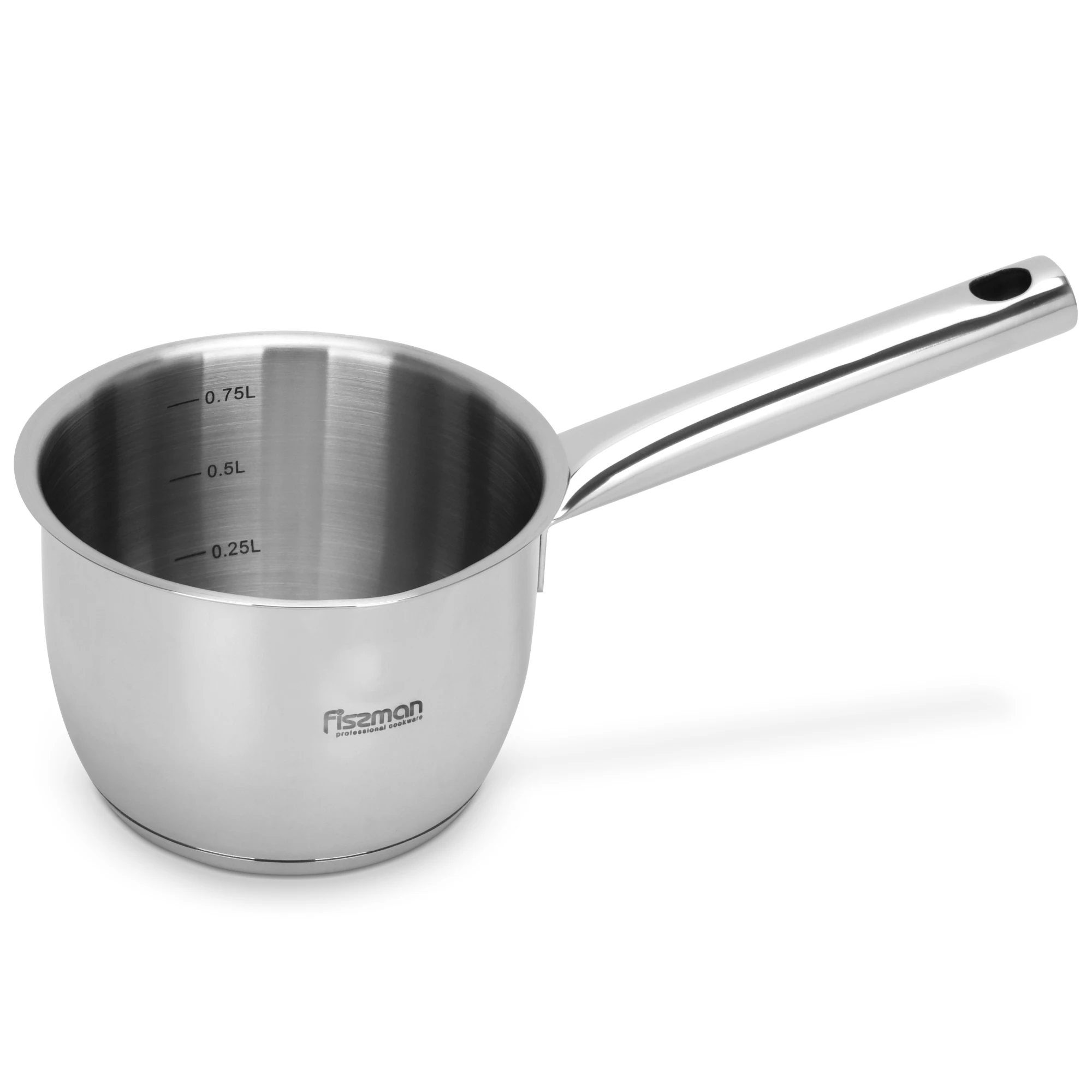 Сковорода для соуса FISSMAN LEDA 12x8,5 см/0,9 LTR без крышки (нержавеющая сталь)