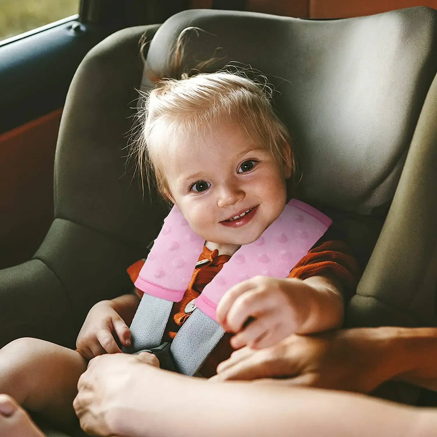 Super Soft Seat Belt Covers for All Car Seats Pushchair Stroller Car Seat Straps Shoulder Pads for Baby Kids