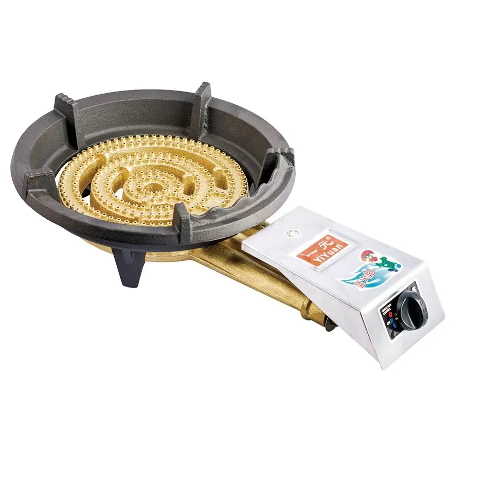 YIUAN Chinese Jet Golden Supplier Wholesale Manufacturer China Gas Cooker Cast Iron Stovetop 3 Rings burner Wok Stove