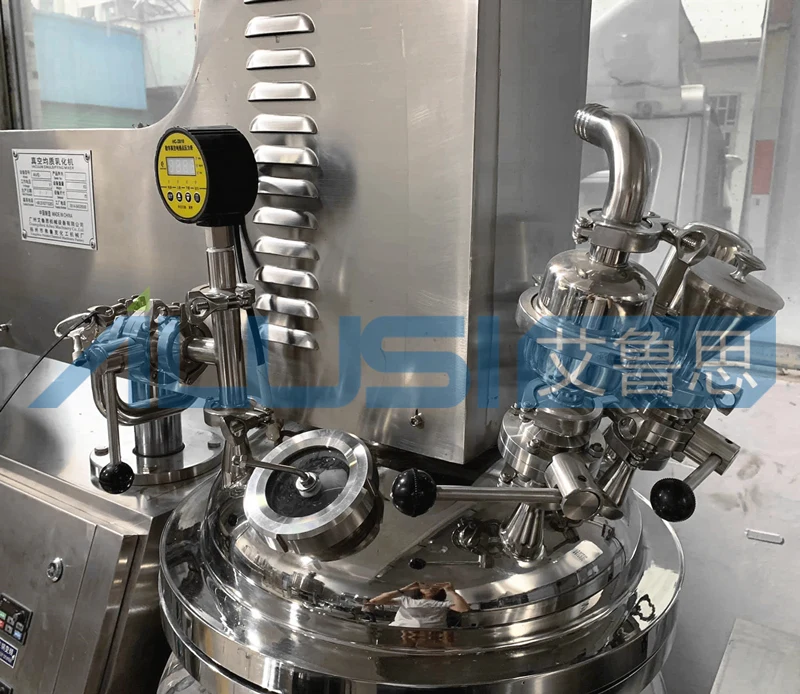 Complete Cream production Line  Cosmetic Body Lotion Dispensing Machine  Mix Cream Mixer Equipment Lab Vacuum Emulsifying Tank