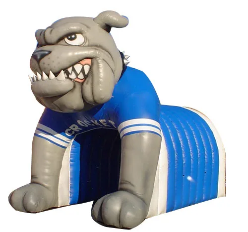 Ange Mascot inflatable bulldog tunnel,inflatable football tunnel , inflatable sports tunnel