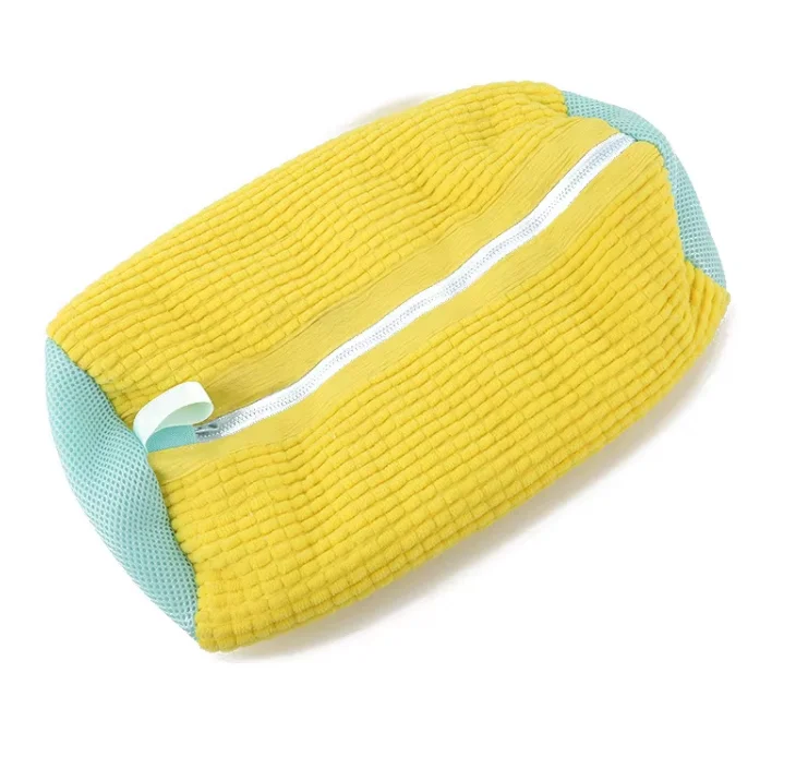 Custom Shoes Laundry Bag With Pluffy Fibers Shoe Wash Bag For Washing Machine Premium Zipper Durable Laundry Bag