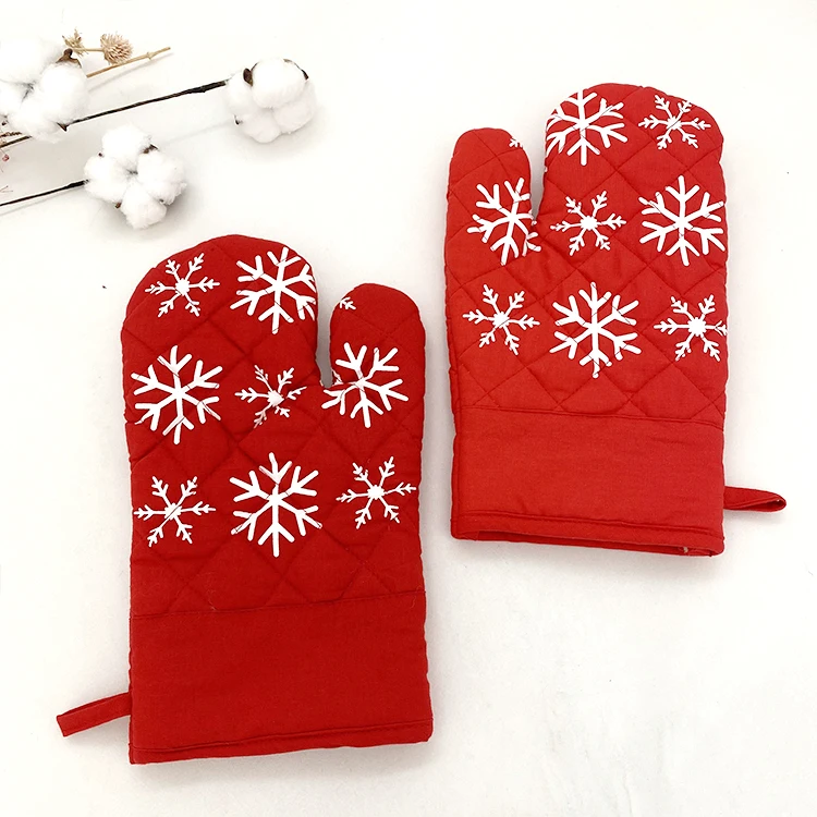 Canvas Kitchen Cooking  Oven Mitts Non-Slip Wholesale Cheap Price Cotton Heat Resistant oven mitten oven mitt