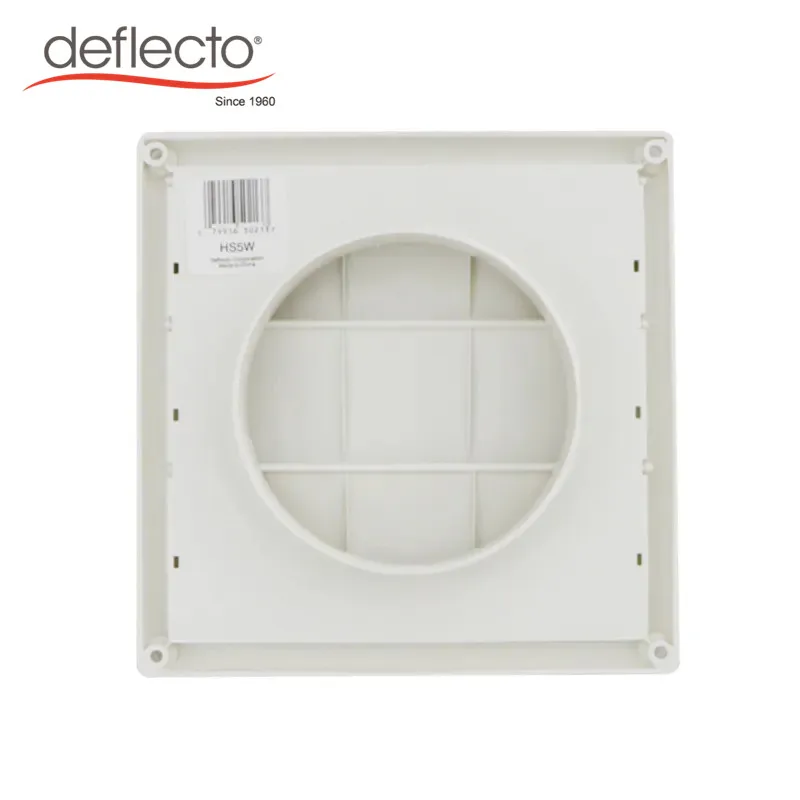 Premium Exterior Wall HVAC Plastic Cover Vent Louvered Grilles Vents UV White Air Dryer Pipe Ventilation Not Fixed Grilles