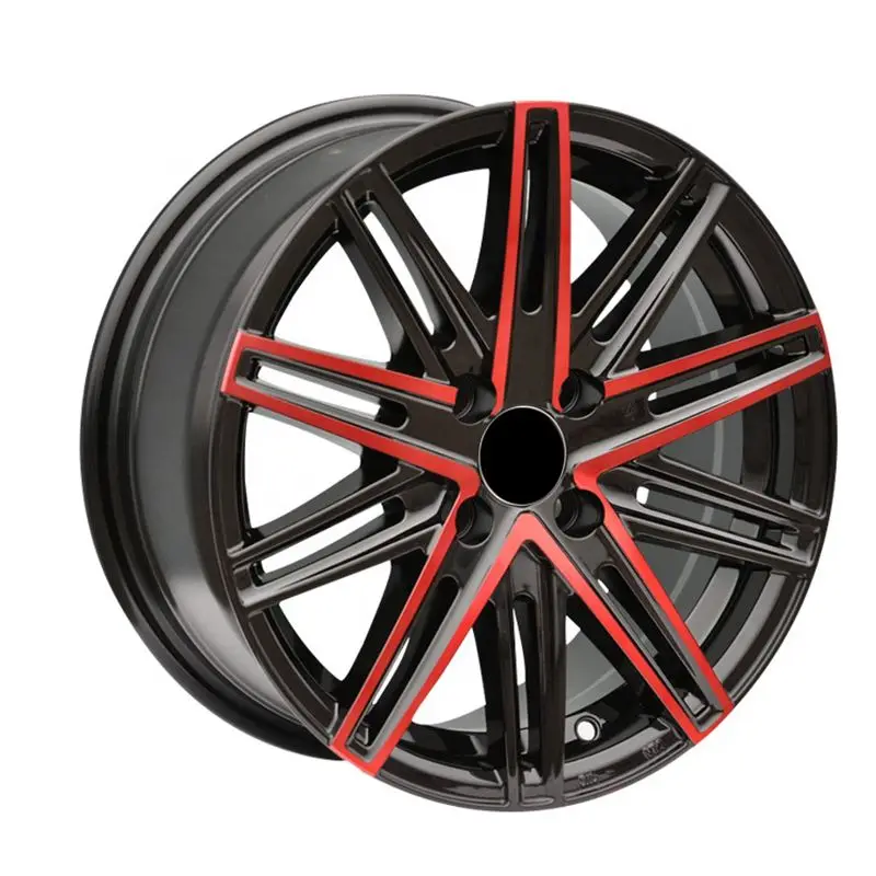 Red with Black Car alloy wheels rims 17 inch 5X100 forged  aftermarket aluminum wheels