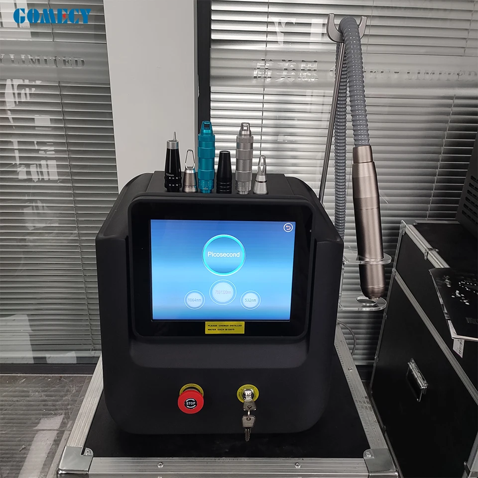 GOMECY Professional PicoLaser 532 755 1320 1064 Pico Second Tattoo Removal Laser Machine Pico Laser Tattoo Removal Picosecond