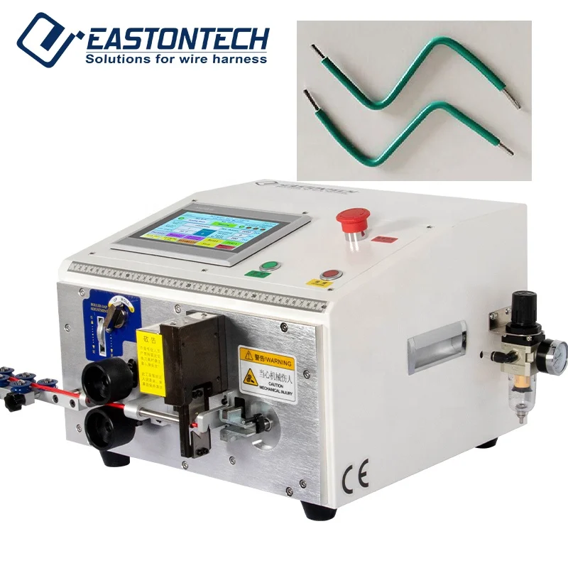 EW-08A fully automatic 6mm2 wire cutting stripping and bending machine copper wire bending machinery