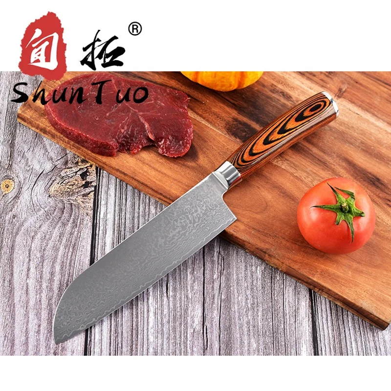 Кухонный набор с японским Дамасским ножом 8 дюймов и лезвием из дамасской стали