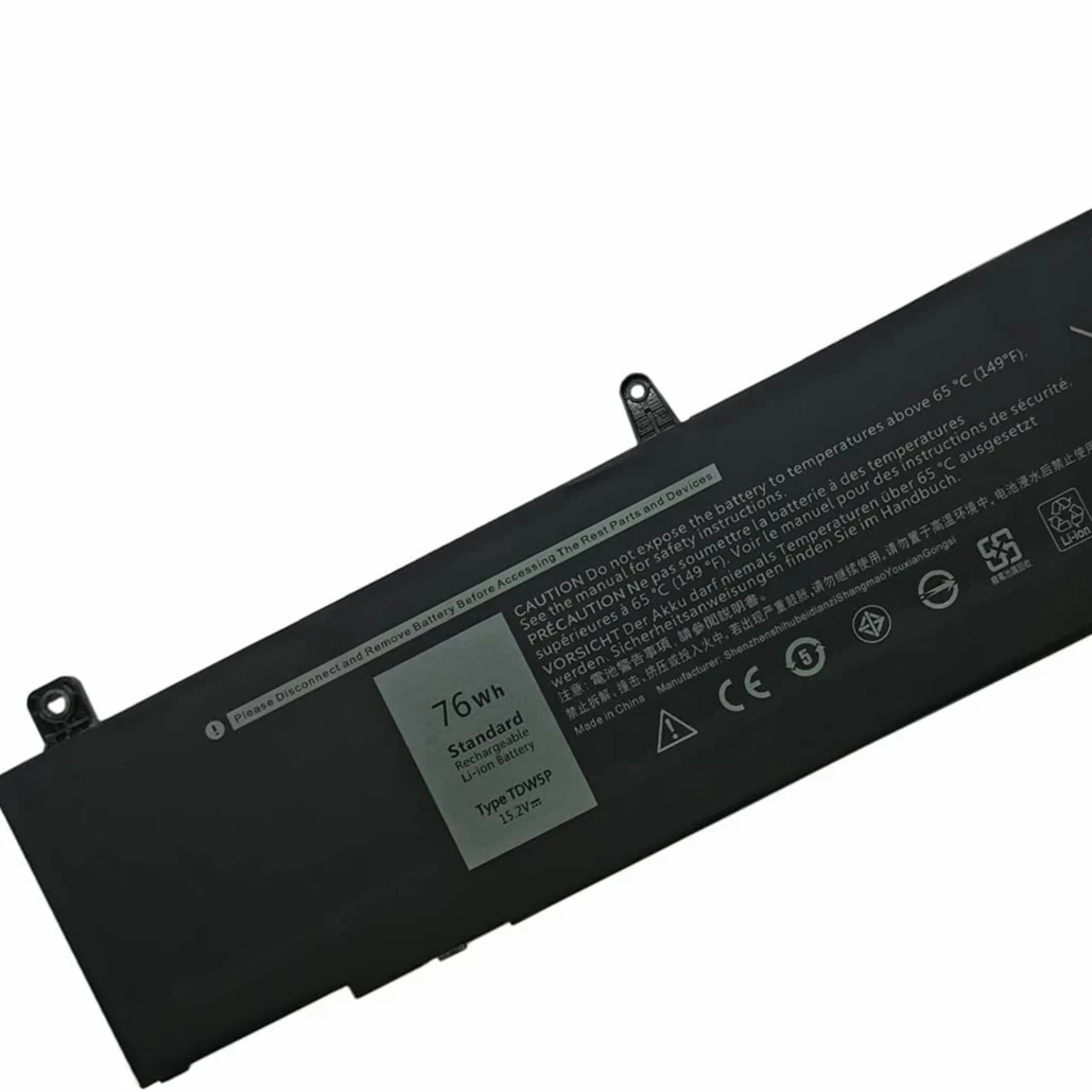 Factory OEM Wholesale for Dell TDW5P battery Alienware 15.2V 76Wh 13 R3 13 ALW13C ALW13C-D1738 V9XD7 4RRR3 laptop battery