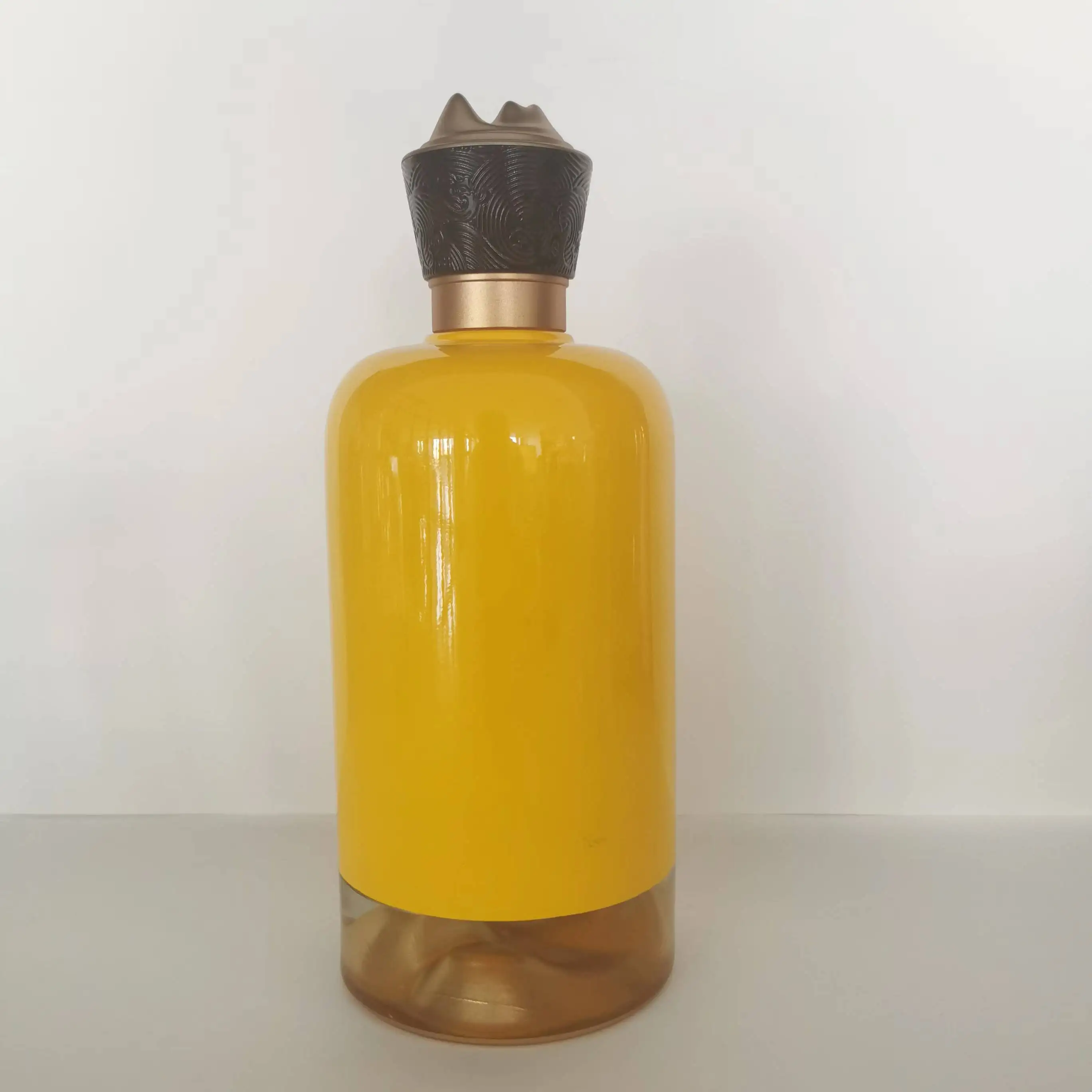 Custom Bottom Mountain 100ml 500ml 700ml 1000ml Whiskey Tequila Rum gin glass bottle with glass cap