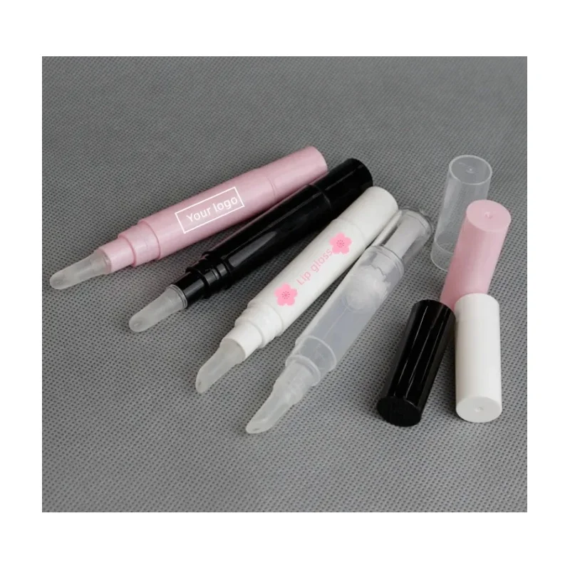 3ml 5ml Nail Twist Pens Empty Lip Gloss Tubes with Silicone Head Cuticle Oil Pen Cosmetic Container