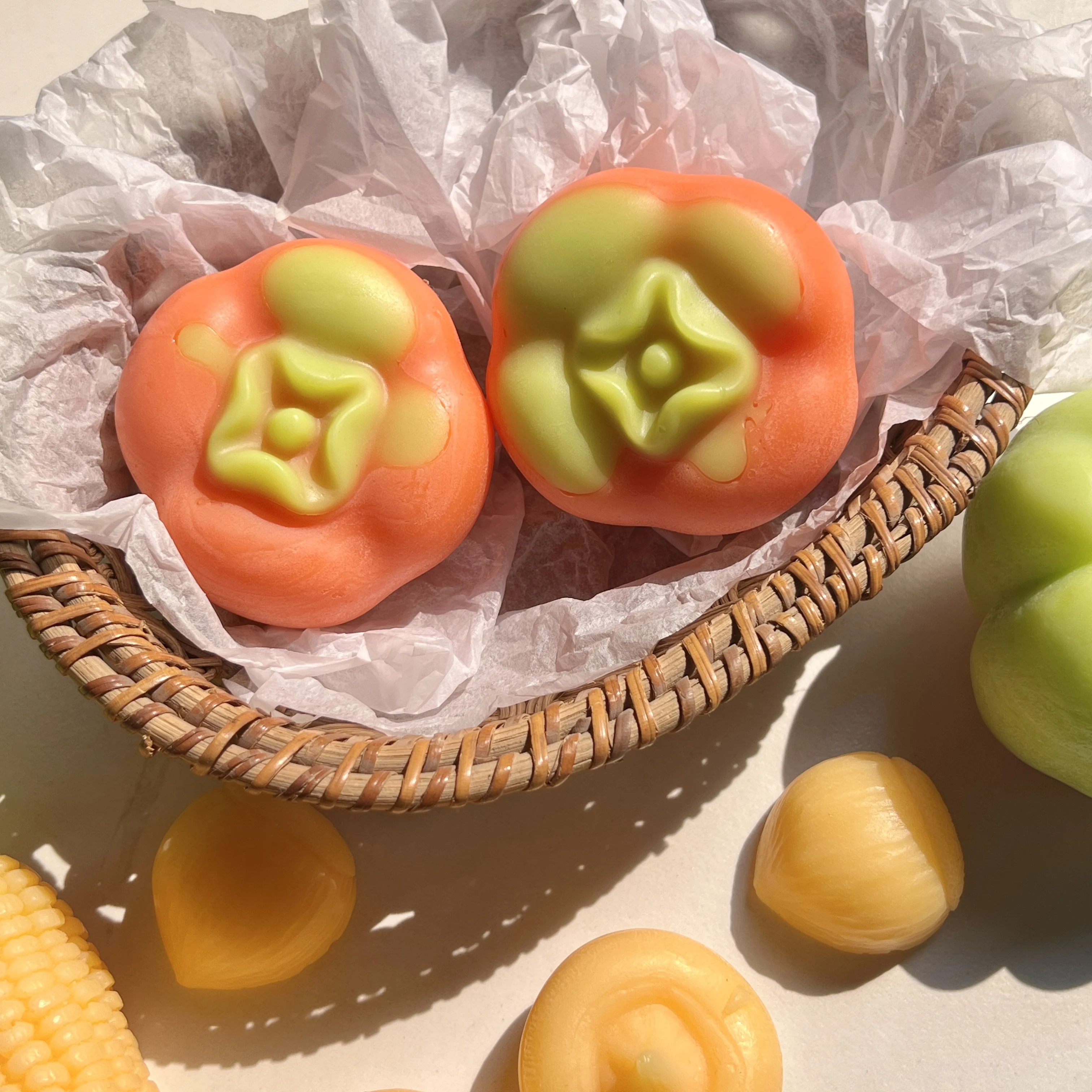 Private Label Natural Clean Rinse Organic Aloe Vera Handmade Bath Soap Bitter Gourd Shape Refreshing Pine Tar Bath Soap