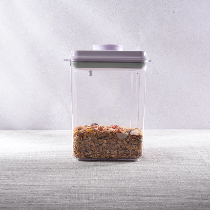 ANKOU Top Plastic transparent airtight grain food cereal storage box containers for Kitchen